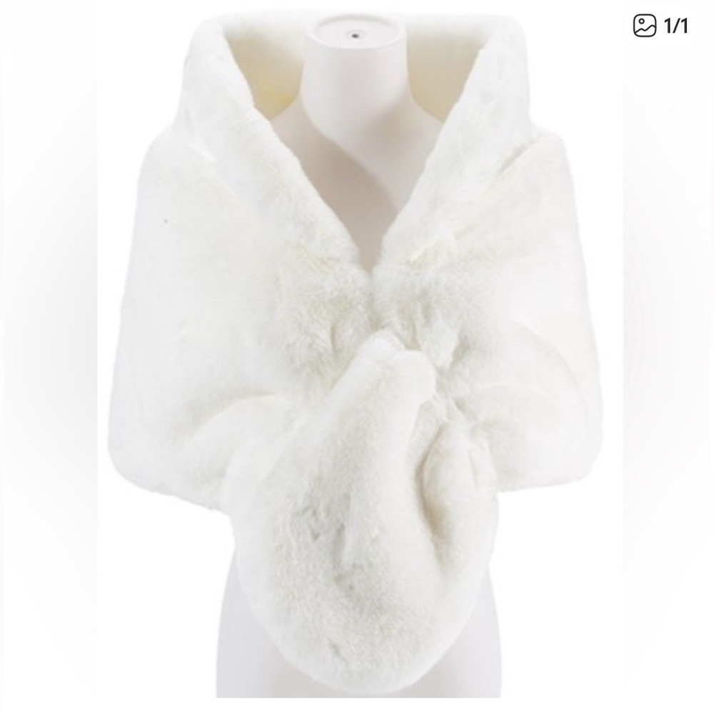 Over Size Premium Faux Fur Shawl Wrap Stole